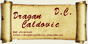 Dragan Ćaldović vizit kartica